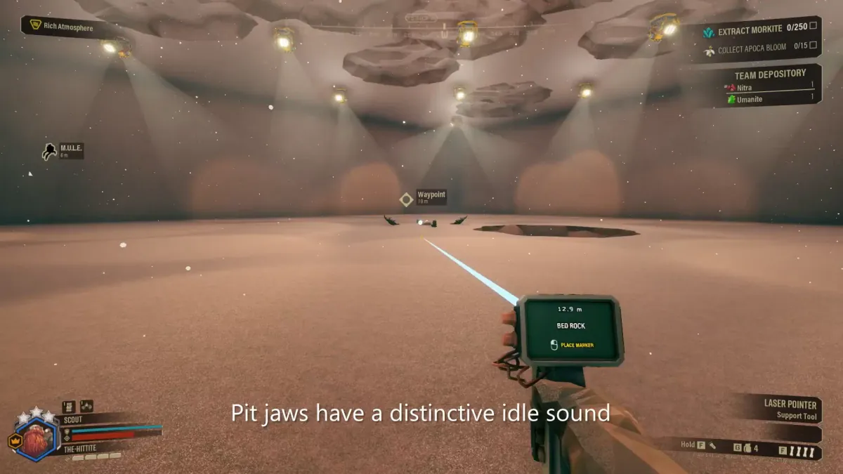 Rogue Core Pit Jaw Sound: Ambient, Not Proximity Alert