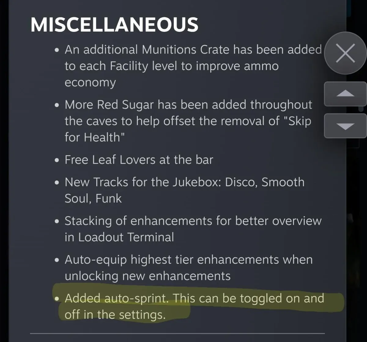 Rogue Core Auto Sprint: DRG Default Movement Changes