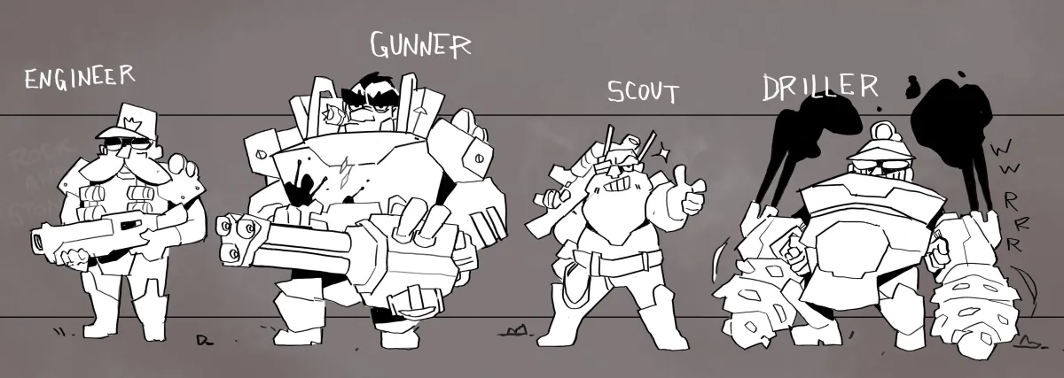 Deep Rock Galactic: Original Crew Class Synergy Explained